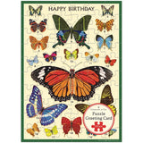 Cavallini 60pc Puzzle Greeting Card - Happy Birthday Butterflies