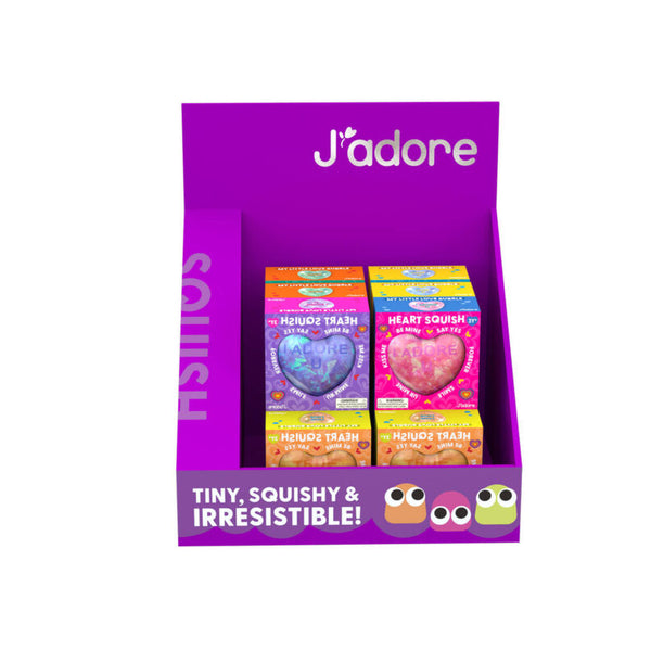 J'adore Squeeze Toy - Heart Squish, Assorted