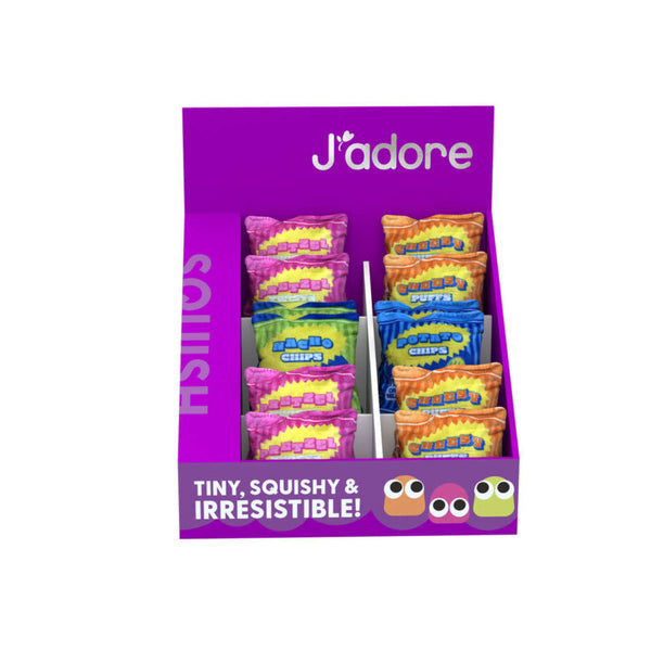 J'adore Squeeze Toy - Crunch Snackz, Assorted