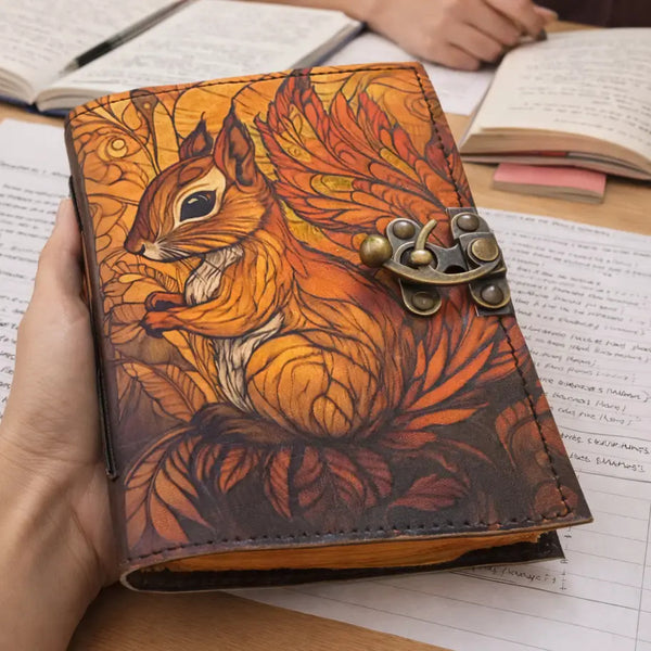 Craft Junky Handmade Journal Blank: Squirrel
