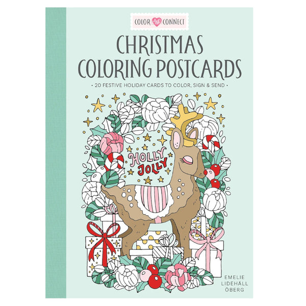 Christmas Colouring Postcards Book by Emelie Lidehäll Öberg