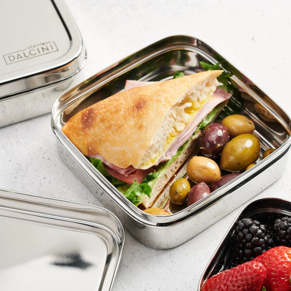 Dalcini Stainless Steel Food Container - Sandwich Square