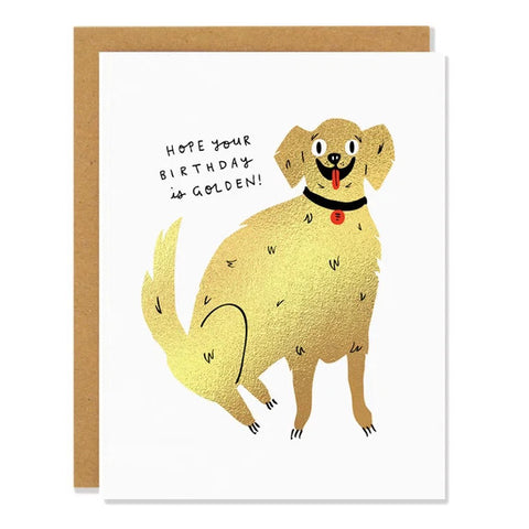 Badger & Burke Birthday Greeting Card - Hope Your Birthday is Golden!