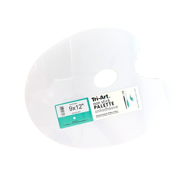 Tri-Art Non-Stick Oval Palette - 9x12"