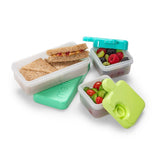 Melii 3 Compartment Puzzle Food Storage Container - Green Combo