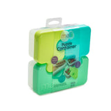 Melii 3 Compartment Puzzle Food Storage Container - Green Combo