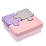 Melii 3 Compartment Puzzle Food Storage Container - Pink Combo