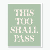 Everyday Yiddish Greeting Card - This Too Shall Pass