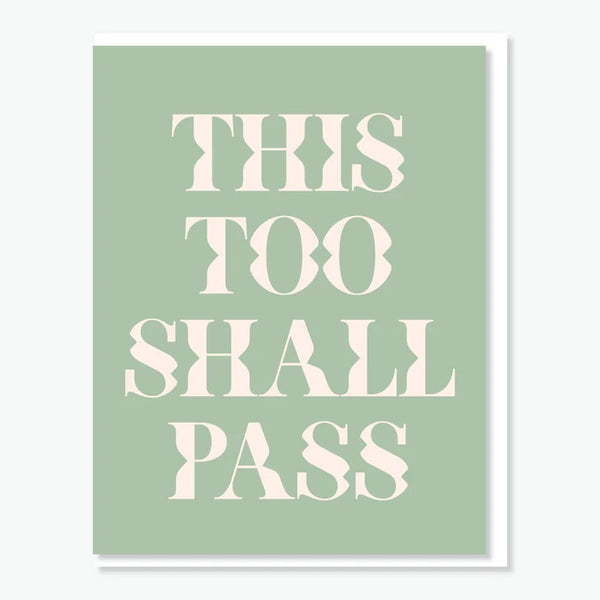 Everyday Yiddish Greeting Card - This Too Shall Pass
