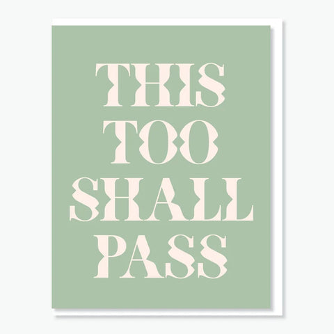 Everyday Yiddish Greeting Card - This Too Shall Pass