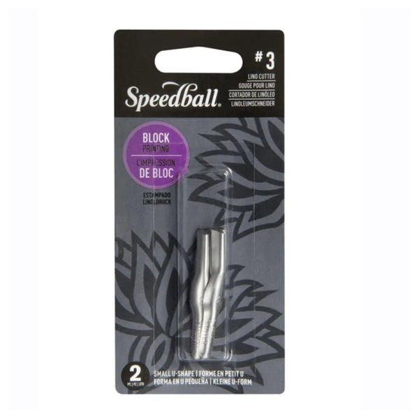 Speedball Lino Cutter Blades 2pk - #3 U-Shaped, Small