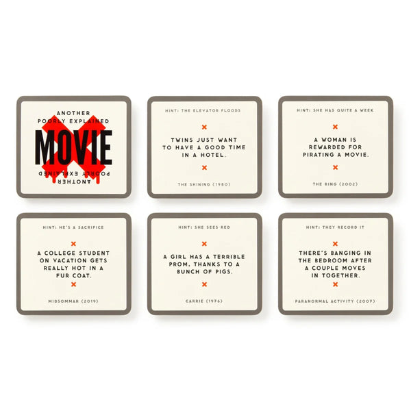Brass Monkey Mini Card Game - Poorly Explained Movies, Horror Edition