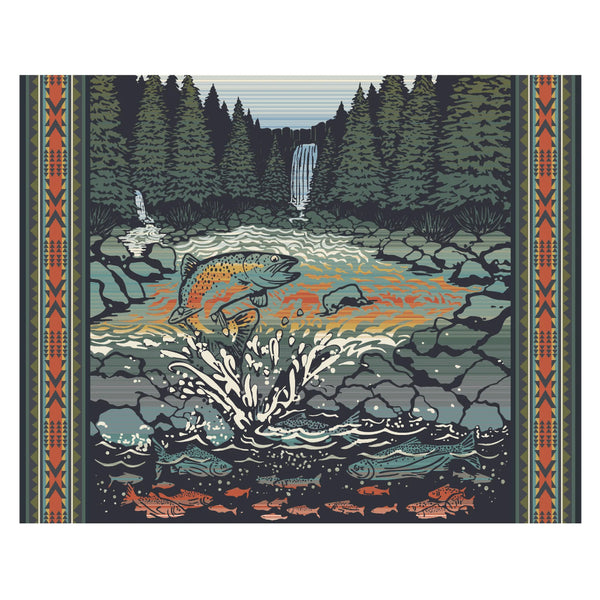 Chronicle Books 1000pc Puzzle - Pendleton Salmon Falls