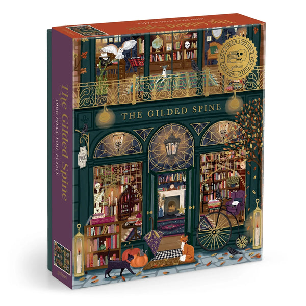 Galison 1000pc Foil Puzzle - The Gilded Spine
