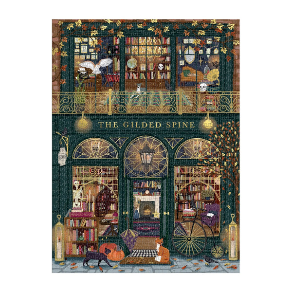 Galison 1000pc Foil Puzzle - The Gilded Spine
