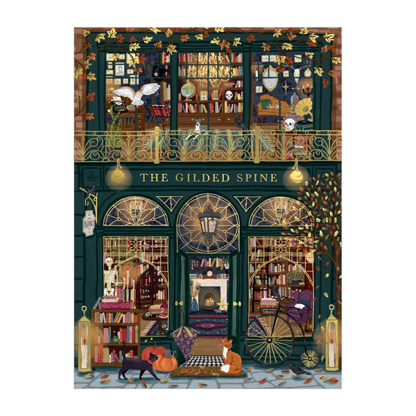 Galison 1000pc Foil Puzzle - The Gilded Spine