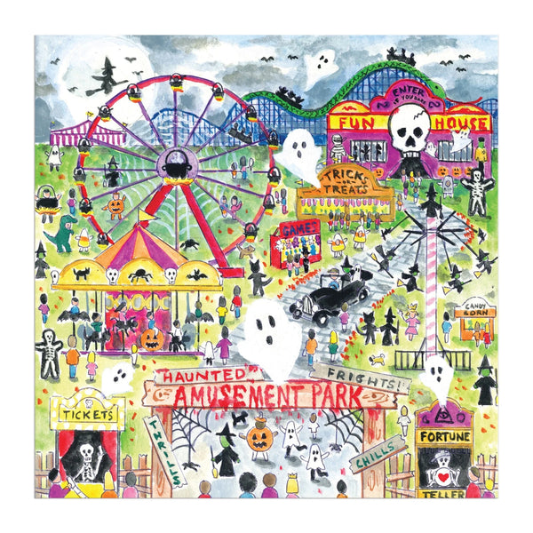 Galison 500pc Puzzle - Michael Storrings Haunted Amusement Park