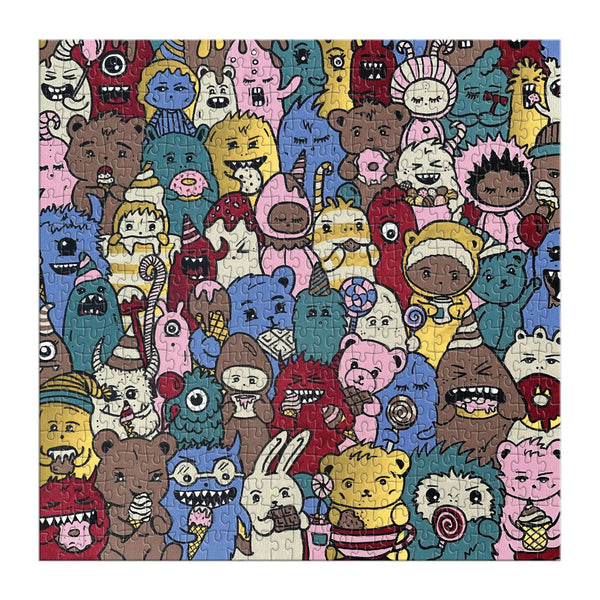 Galison 500pc Foil Puzzle - Barbtropolis Sweet Dreams