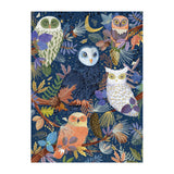 Galison 1000pc Foil Puzzle - Owls at Dawn