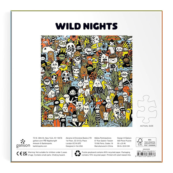 Galison 500pc Puzzle - Barbtropolis Wild Nights