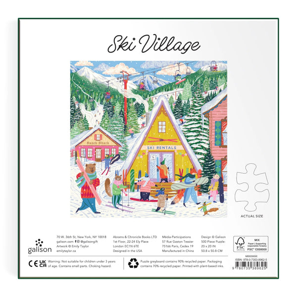 Galison 500pc Puzzle - Ski Village