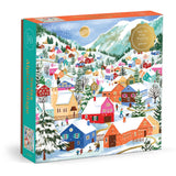 Galison 500pc Foil Puzzle - Swiss Alpine Village