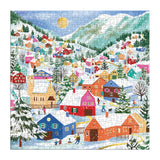 Galison 500pc Foil Puzzle - Swiss Alpine Village