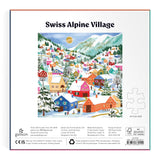 Galison 500pc Foil Puzzle - Swiss Alpine Village