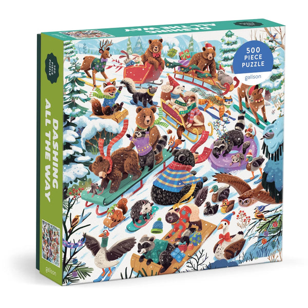 Galison 500pc Puzzle - Dashing All the Way