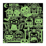Mudpuppy 300pc Glow in the Dark Puzzle - Haunted House Cats