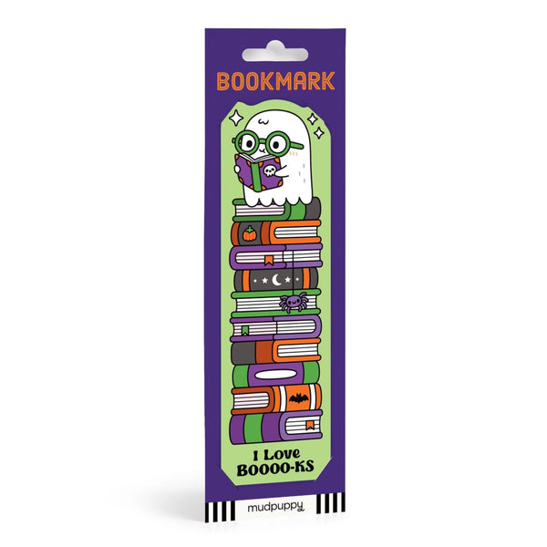 Mudpuppy Bookmark - I Love BOOOO-KS Ghost