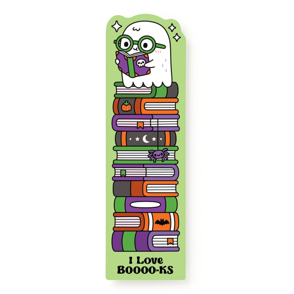 Mudpuppy Bookmark - I Love BOOOO-KS Ghost