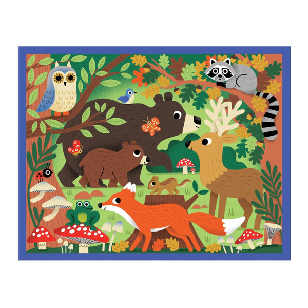 Mudpuppy 12pc Pouch Puzzle - Woodland
