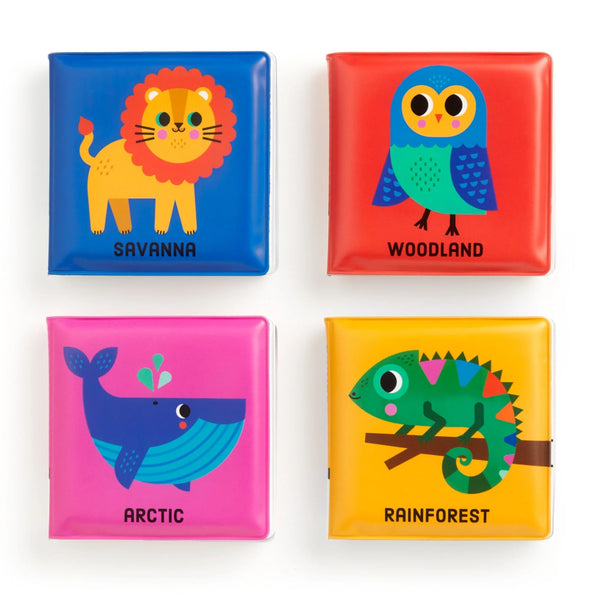 Mudpuppy Colour Magic Bath Book Set 4pk - Animals of the World
