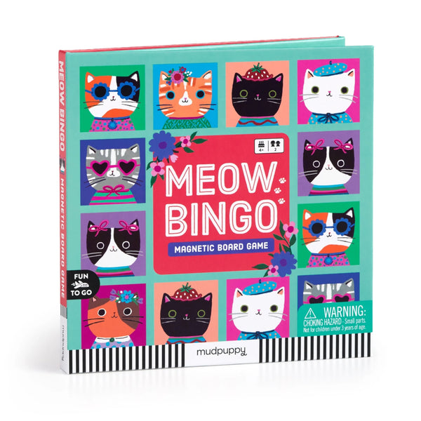 Mudpuppy Magnetic Board Game - Meow Bingo!