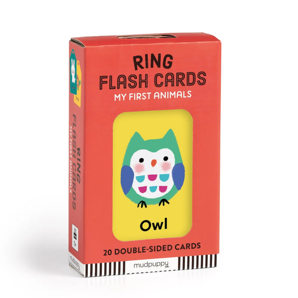 Mudpuppy Ring Flash Cards - My First Animals