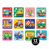 Mudpuppy 2pc Match-up Puzzles - My First Vehicles