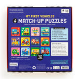 Mudpuppy 2pc Match-up Puzzles - My First Vehicles