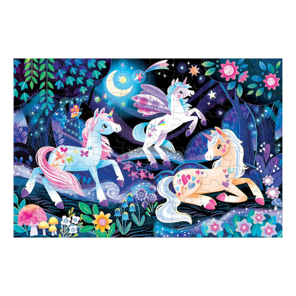Mudpuppy 100pc Glow in the Dark Puzzle - Unicorn Dreams