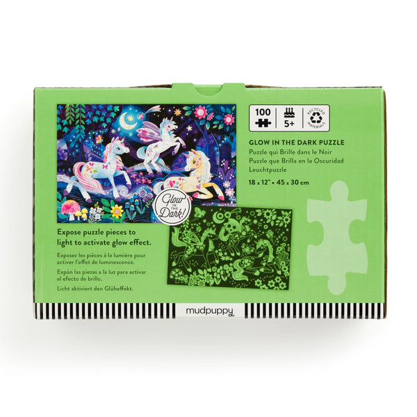 Mudpuppy 100pc Glow in the Dark Puzzle - Unicorn Dreams