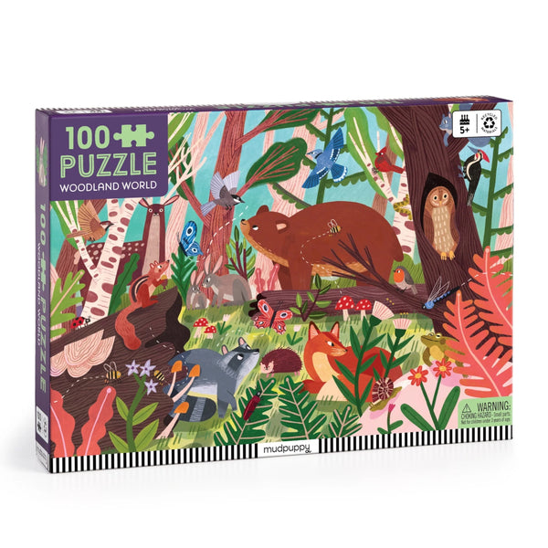 Mudpuppy 100pc Puzzle - Woodland World