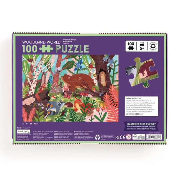 Mudpuppy 100pc Puzzle - Woodland World