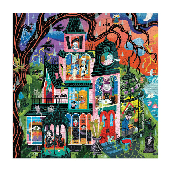 Mudpuppy 500 Piece Family Puzzle - Monster Mansion