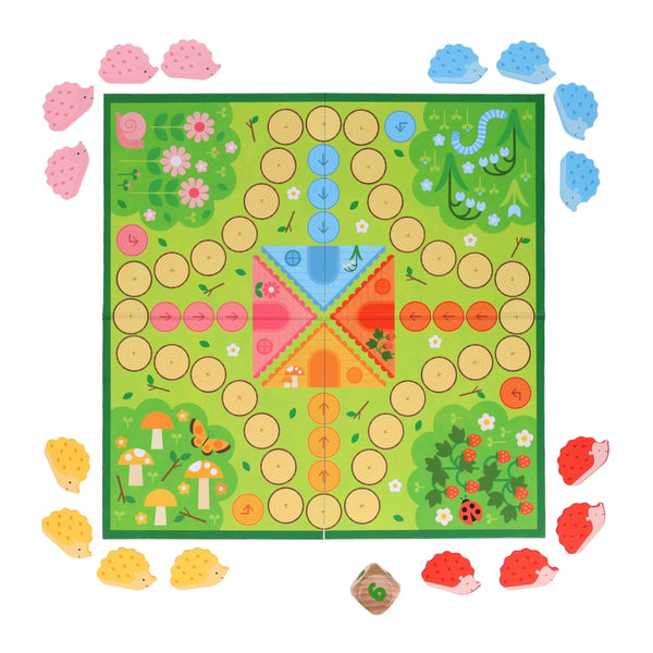 Petit Collage Board Game - Hurry Home, Hedgehogs!: A Prickly Racing Game