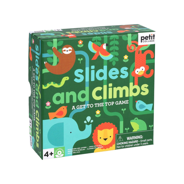 Petit Collage Board Game - Slides and Climbs: A Get to the Top Game