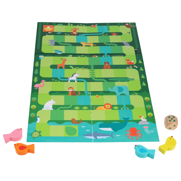 Petit Collage Board Game - Slides and Climbs: A Get to the Top Game