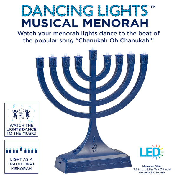 Rite Lite Dancing Lights Musical Menorah