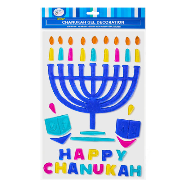 Rite Lite Chanukah Jumbo Gel Window Clings