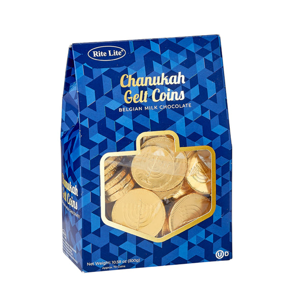Rite Lite Belgian Milk Chocolate Chanukah Coins 70pk
