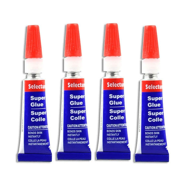 Selectum Super Glue 1g Mini Tubes 4pk
